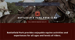 Desktop Screenshot of battlefieldparkpolo.com