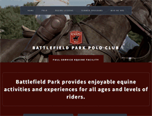 Tablet Screenshot of battlefieldparkpolo.com